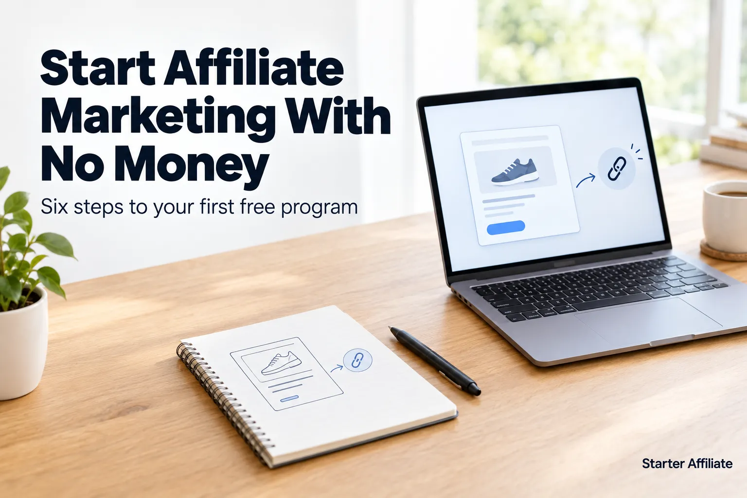 How to Start Affiliate Marketing with No Money: 6 Steps to Your First Program